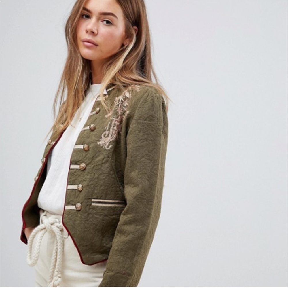 Free People fitted military Jacket